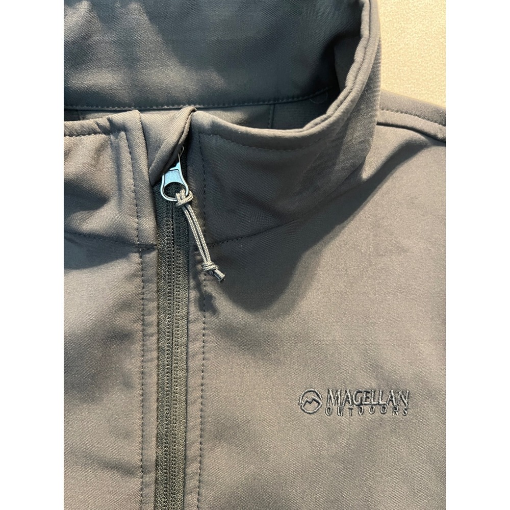 Magellan Outdoors Girls XL Gray Softshell Fleece Lined Full Zip Jacket - Picture 7 of 13